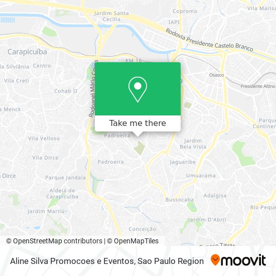 Aline Silva Promocoes e Eventos map