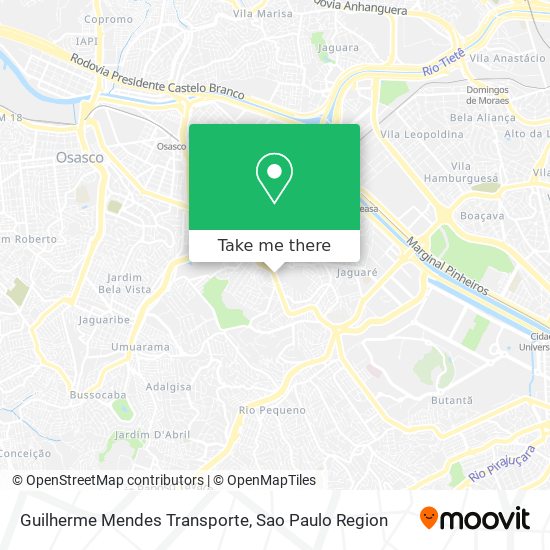 Mapa Guilherme Mendes Transporte