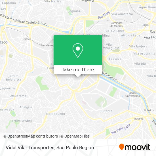 Vidal Vilar Transportes map