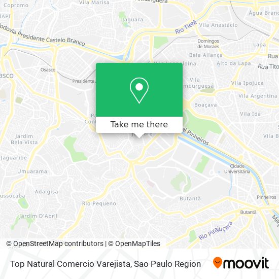 Top Natural Comercio Varejista map