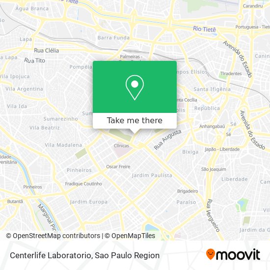 Centerlife Laboratorio map