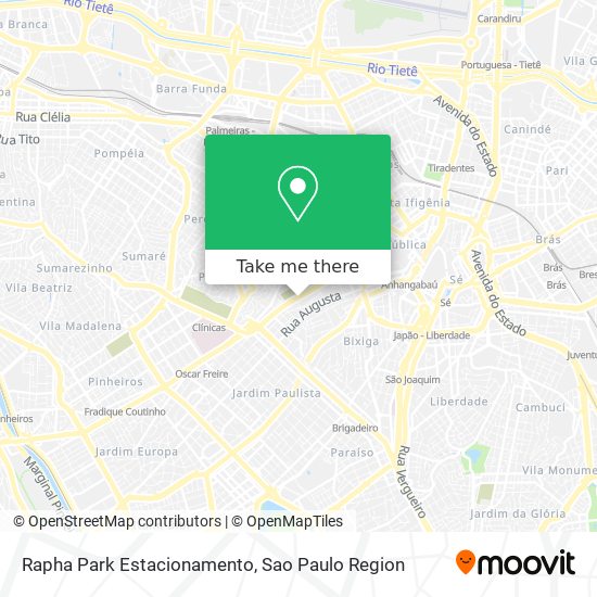 Rapha Park Estacionamento map