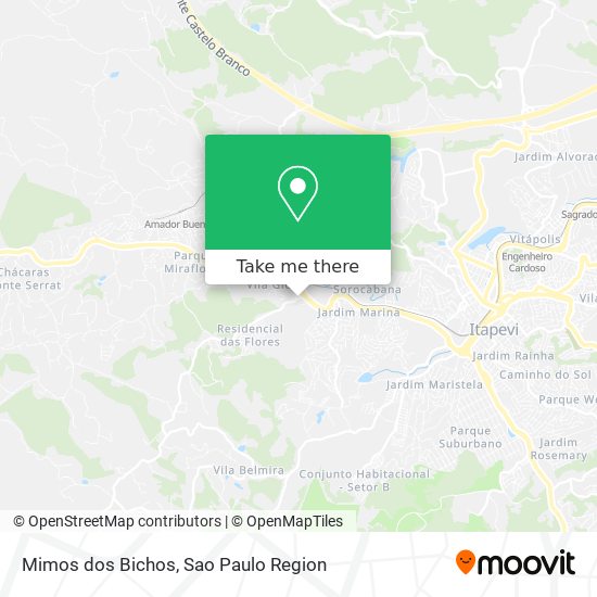 Mapa Mimos dos Bichos