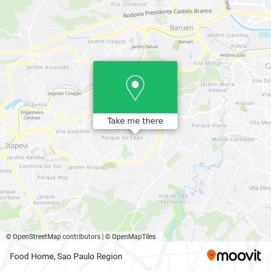 Food Home map