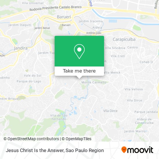 Jesus Christ Is the Answer map