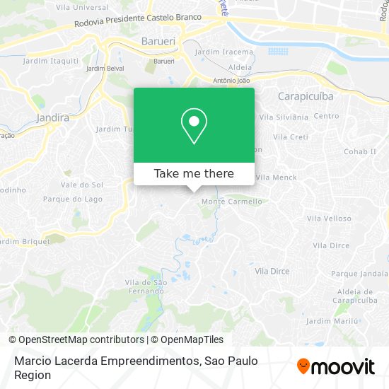 Mapa Marcio Lacerda Empreendimentos