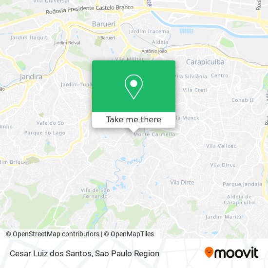 Cesar Luiz dos Santos map