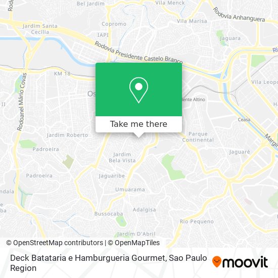 Deck Batataria e Hamburgueria Gourmet map
