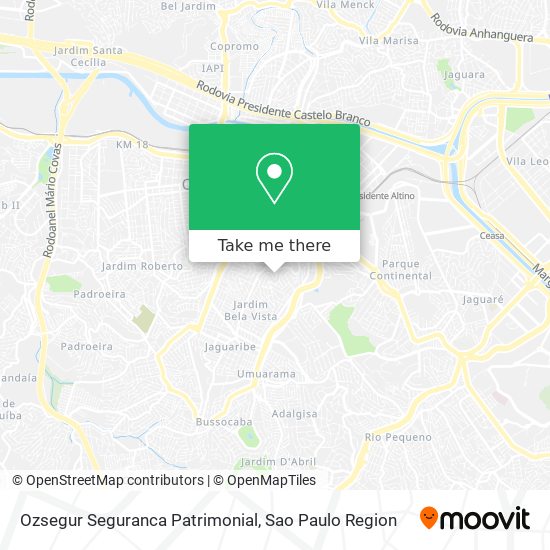 Ozsegur Seguranca Patrimonial map