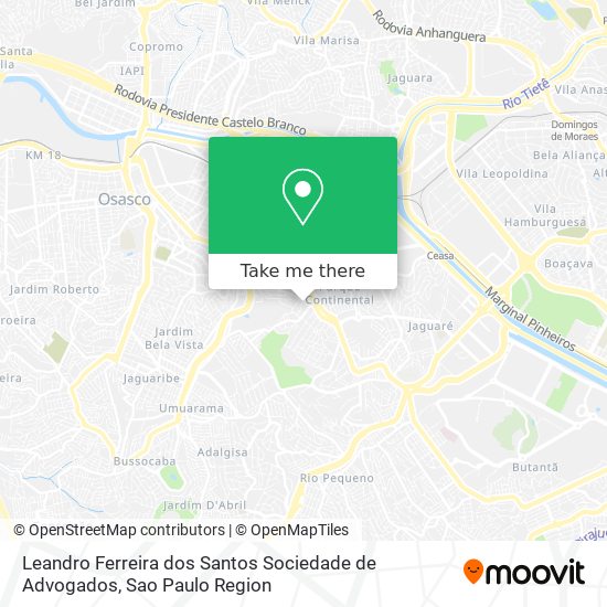 Leandro Ferreira dos Santos Sociedade de Advogados map