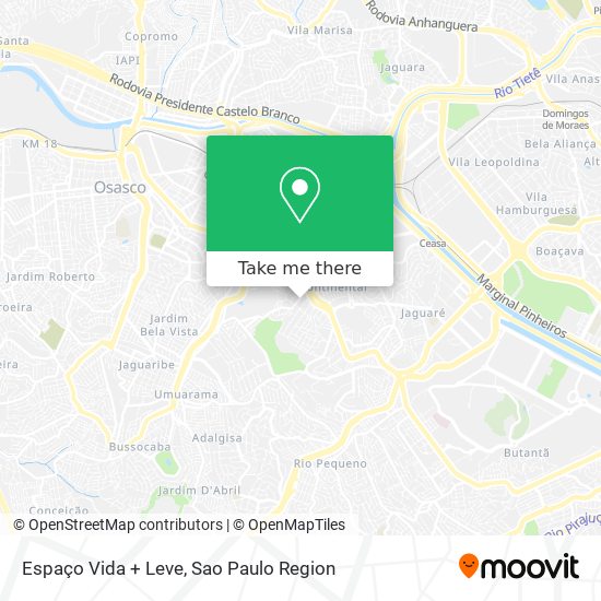 Espaço Vida + Leve map