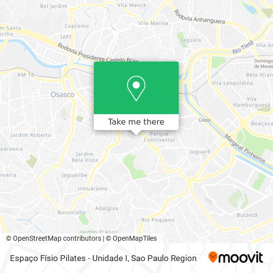 Espaço Físio Pilates - Unidade I map