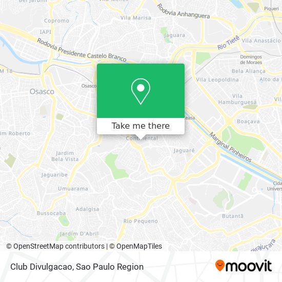 Club Divulgacao map