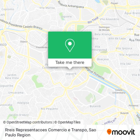 Rreis Representacoes Comercio e Transpo map