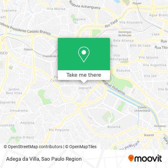 Adega da Villa map