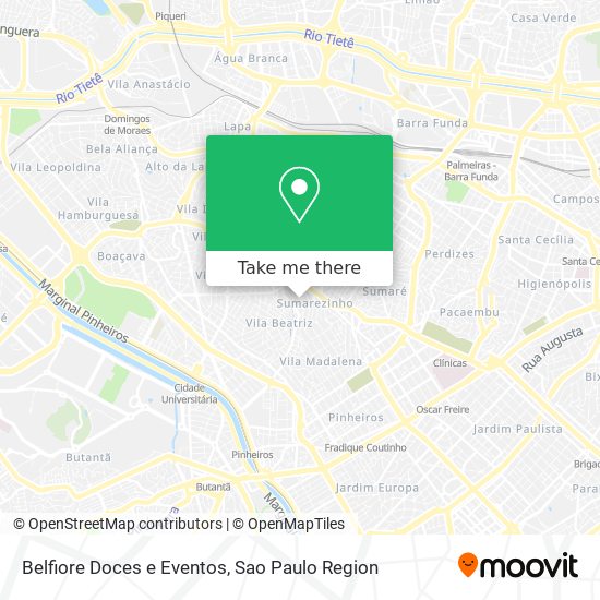 Belfiore Doces e Eventos map