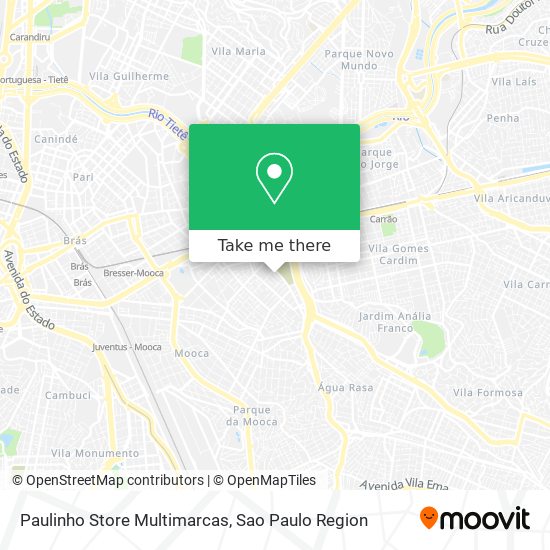 Mapa Paulinho Store Multimarcas