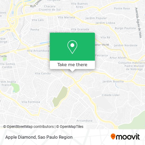 Mapa Apple Diamond