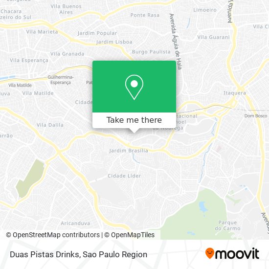 Duas Pistas Drinks map