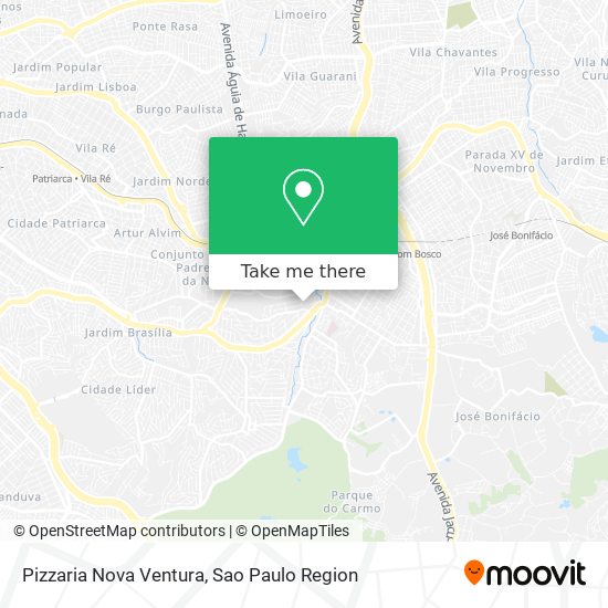 Mapa Pizzaria Nova Ventura