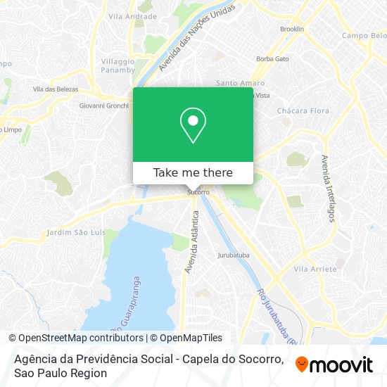 Agência da Previdência Social - Capela do Socorro map