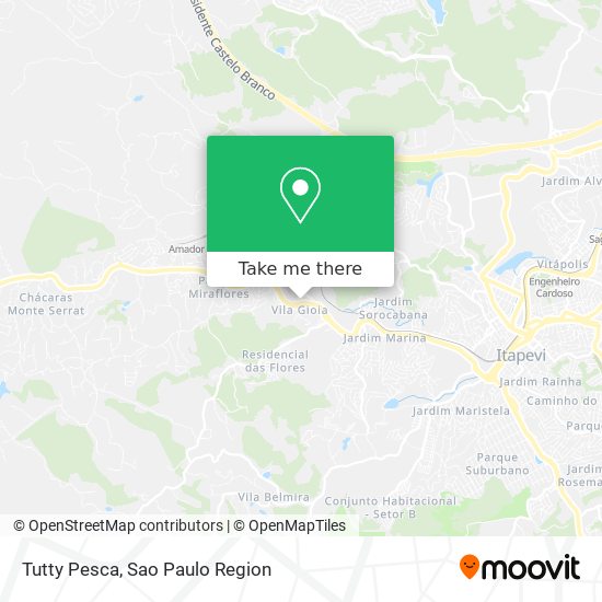 Tutty Pesca map