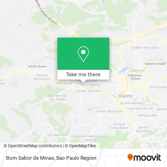 Mapa Bom Sabor de Minas