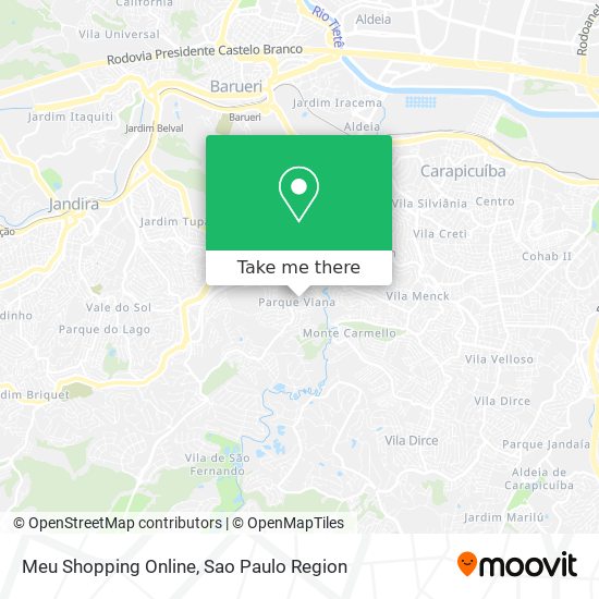 Mapa Meu Shopping Online