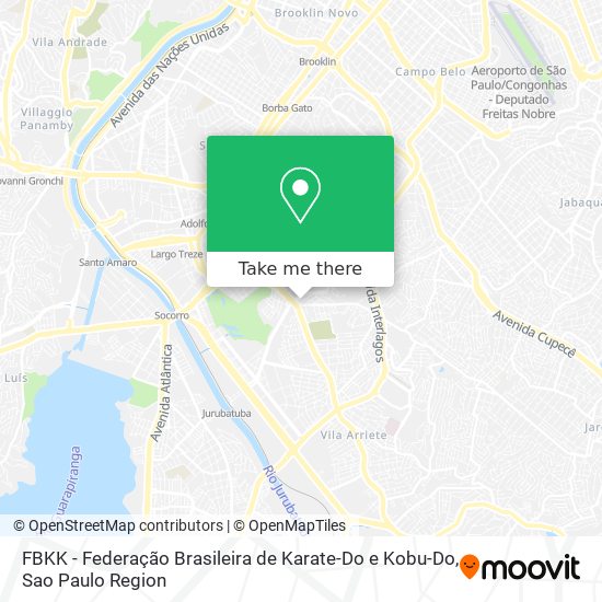 Mapa FBKK - Federação Brasileira de Karate-Do e Kobu-Do