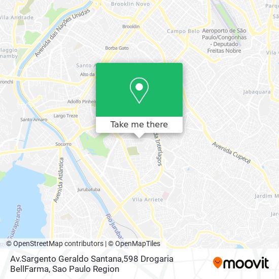 Av.Sargento Geraldo Santana,598 Drogaria BellFarma map