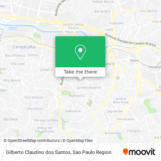 Gilberto Claudino dos Santos map