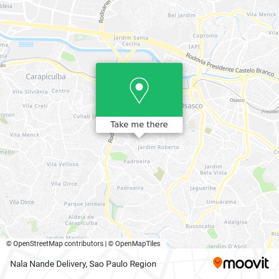 Nala Nande Delivery map
