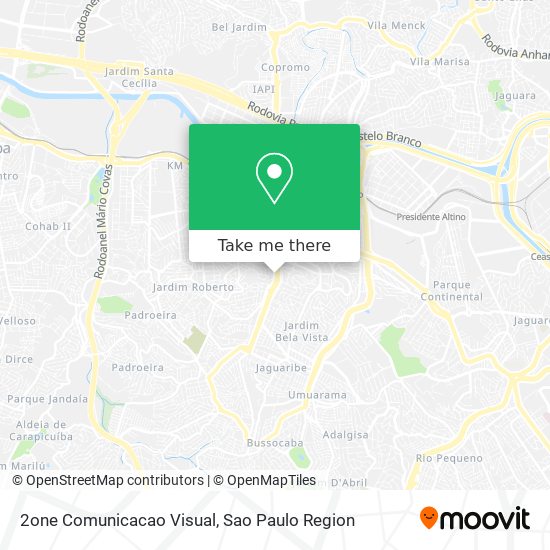 2one Comunicacao Visual map
