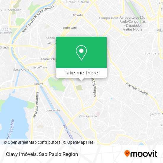 Clavy Imóveis map