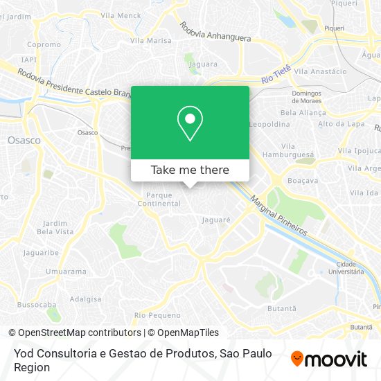 Yod Consultoria e Gestao de Produtos map