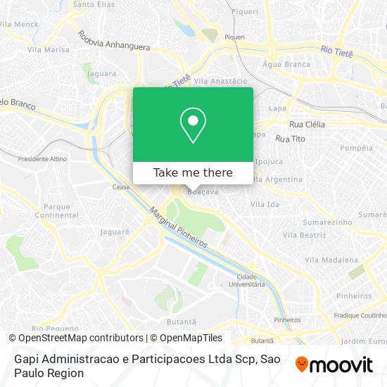 Mapa Gapi Administracao e Participacoes Ltda Scp