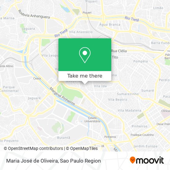 Mapa Maria José de Oliveira