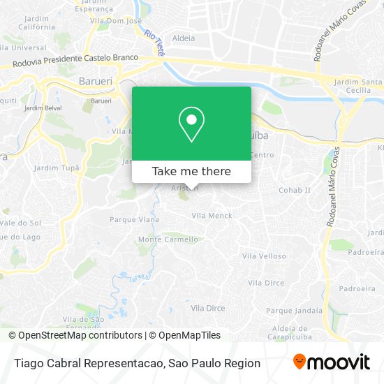 Tiago Cabral Representacao map