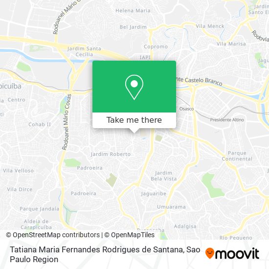 Tatiana Maria Fernandes Rodrigues de Santana map