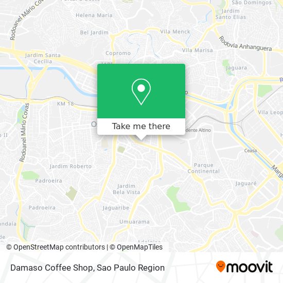 Mapa Damaso Coffee Shop