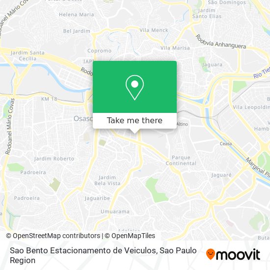 Sao Bento Estacionamento de Veiculos map