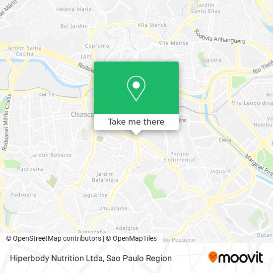Mapa Hiperbody Nutrition Ltda