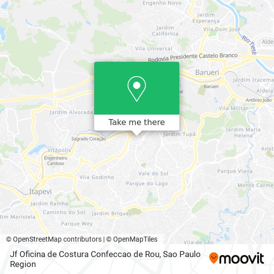 Mapa Jf Oficina de Costura Confeccao de Rou