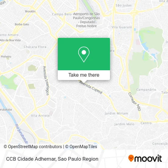 CCB Cidade Adhemar map