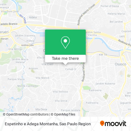 Espetinho e Adega Montanha map