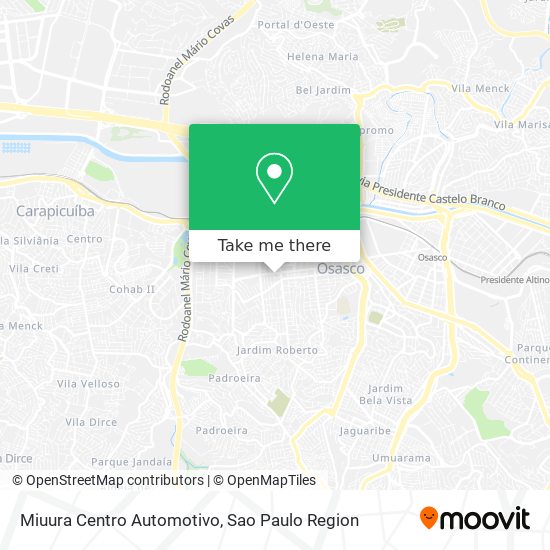 Miuura Centro Automotivo map