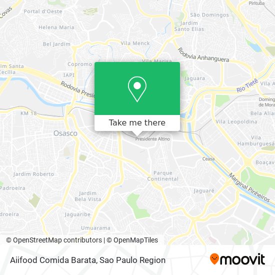 Mapa Aiifood Comida Barata