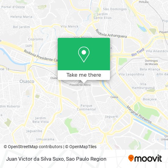 Juan Victor da Silva Suxo map