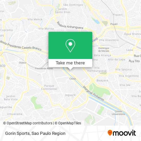 Gorin Sports map