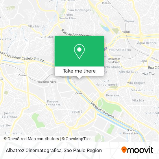 Mapa Albatroz Cinematografica